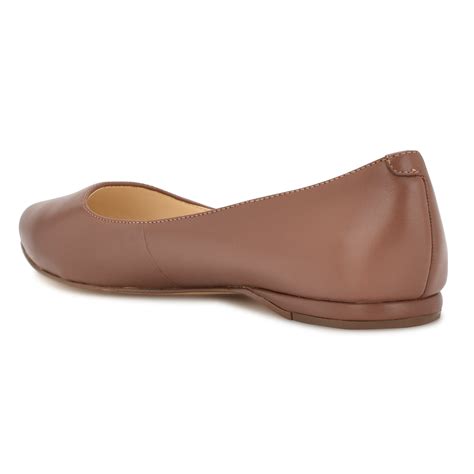Speakup Almond Toe Flats - Nine West