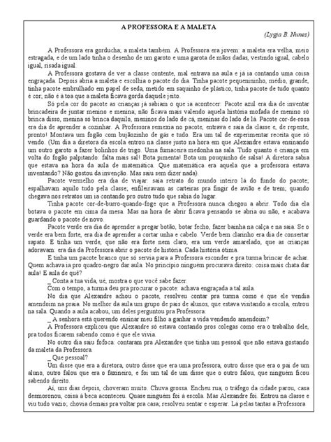A Professora Pdf - A Professora e A Maleta - Texto - Abril2005 | PDF