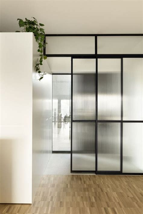 Раздвижные двери из металла с фрамугой | Porte coulissante interieur ...