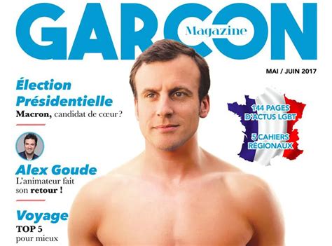Pr Sidentielle Emmanuel Macron En Une D Un Magazine Gay Public