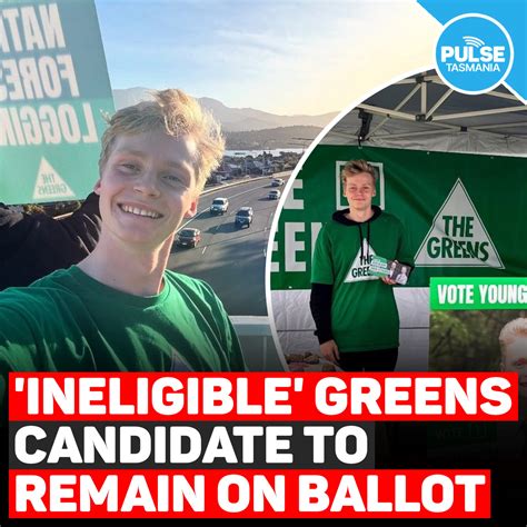 Pulse Tasmania - A 19yo Greens candidate who withdrew from the federal