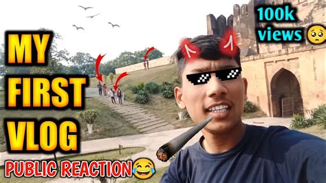 My New Vlog My First Vlog 2023 My First Public Reaction Vlog Video Myfirstvlog Youtube