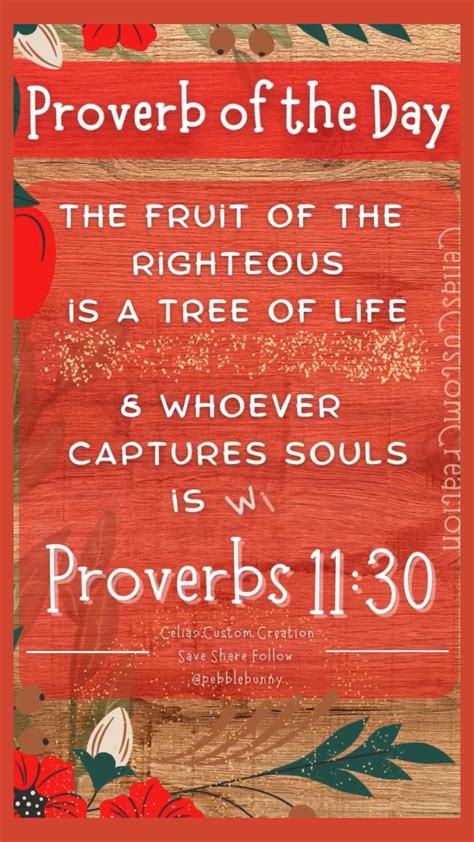 Proverbs 1130 Christian Wallpaper Bible Verse Of The Day Daily