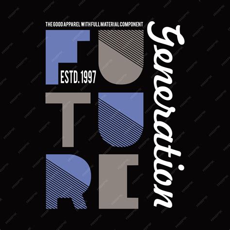 Premium Vector | Future generation design typography vector illustration