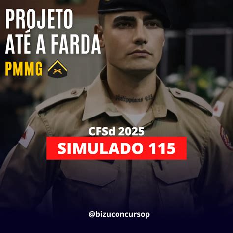 Edital Pmmg 2025 Soldado - SIMULADO 115 PÓS-EDITAL CFSd PMMG 2025 | Hotmart