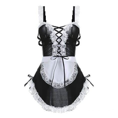 Sexy Lingerie Hot Cosplay Maid Uniform Sex Lace Perspective Baby Doll Lover Sexy Inc