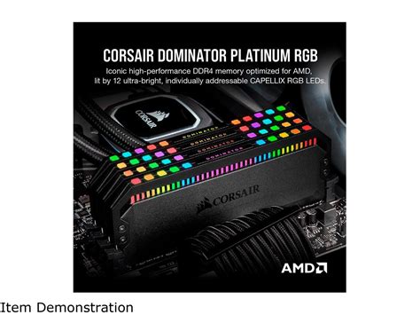 CORSAIR DOMINATOR PLATINUM RGB 16GB DDR4 3200 Desktop Memory - Newegg.com