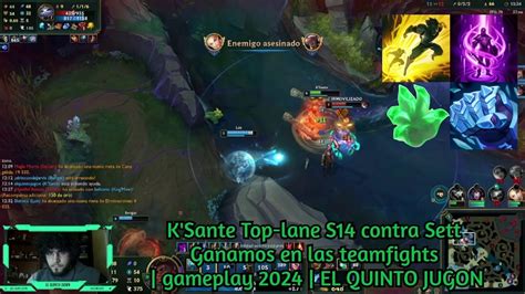 K Sante Top Lane S14 Contra Sett Ganamos En Las Teamfights Gameplay