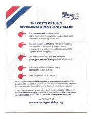 The Costs Of Fully Decriminalizing The Sex Trade Implications Course