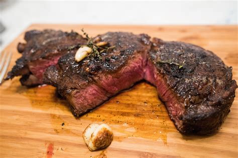 Reverse seared ribeye : r/steak