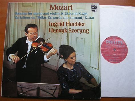 Mozart Violin Sonatas K306 And K380 Six Variations K360 Haebler Sz