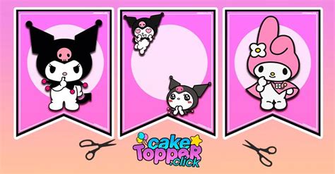 Kuromi Cake Topper Free Caketopper Click In Topper Hello