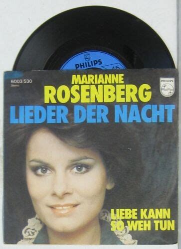 Marianne Rosenberg Lieder Der Nacht Liebe Kann Weh Tun 45 EBay