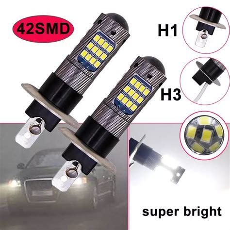LED H1 12V-24V 6000K 30W 42smd светодиодная автолампа лед н1 12в 24в ...
