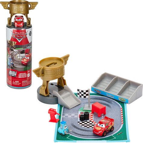 Cars Piston Cup Race Mini Racers On-the-Go Playset