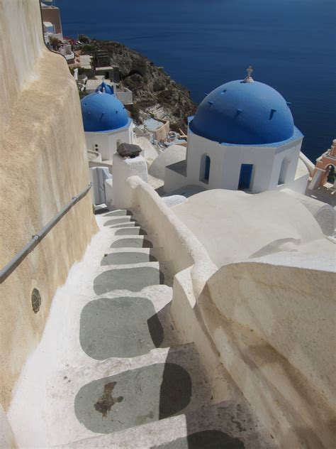 Santorini Stairs Everywhere Places To Go Santorini Honeymoon