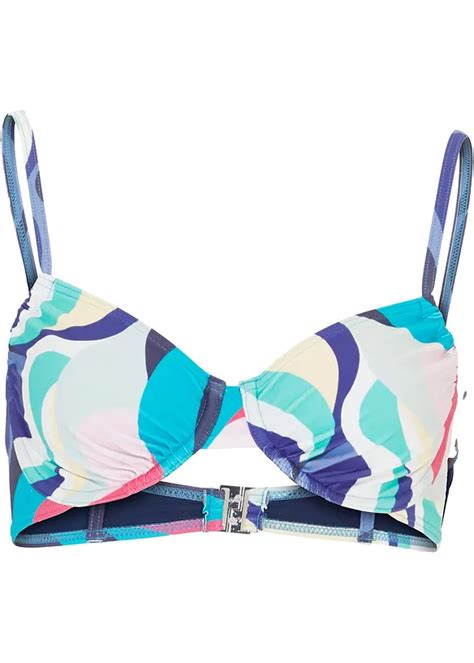 Trendiges Bikini Oberteil In Bunten Farben Bunt Cup D Damen