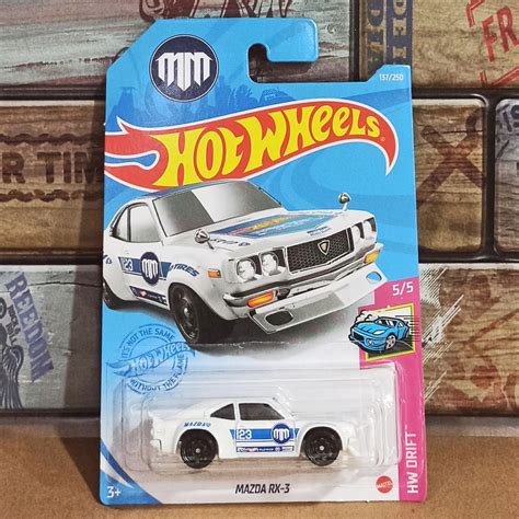 ในสตอก MERAH Hot Wheels Basic Regular JDM Mazda RX รถบรรทกสฟาสขาวสดา TH RX สแดง