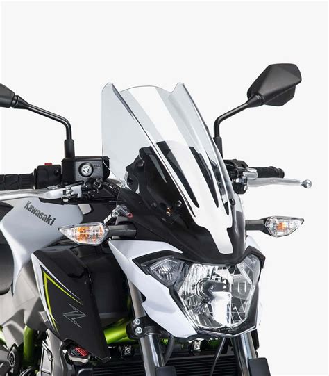 Kawasaki Z650 Puig Naked New Generation Touring Transparent Windshield 9369W