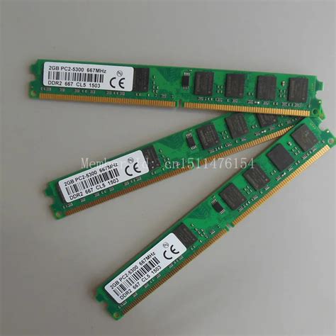 6gb 3x2gb Ddr2-667 Pc2-5300 667mhz 240pin Dimm Ram Non-ecc Unbuffered ...