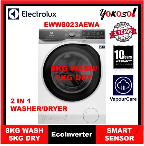 Electrolux EWW8023AEWA 8 5kg UltimateCare 900 Washer Dryer Smart