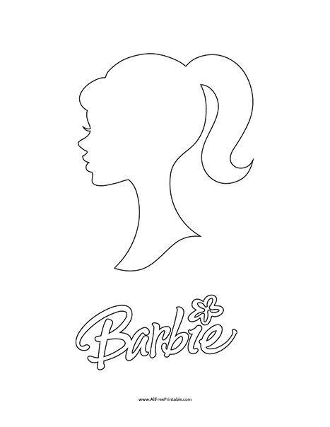 Barbie Face Template