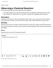 Properties And Chemical Reactions Tutorial Pdf 1 17 22 1 32 PM Lesson