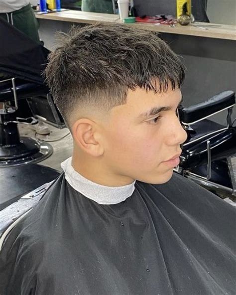 Messy Crop Haircut Degradado Pelo Corto Hombre Peinados Hombre Pelo