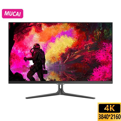 MUCAI 27 인치 PC IPS 4K 모니터, 60Hz 데스크탑 게임용 컴퓨터 LED 디스플레이 UHD 화면 HDMI 호환 ...