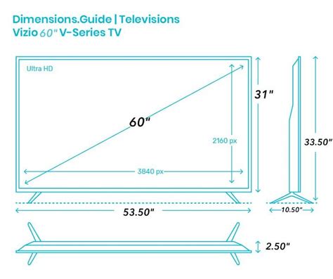 60 Inch Tv Dimensions And Guidelines With Drawings 44 Off