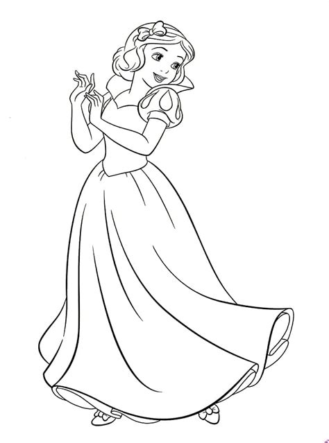 Coloriage Blanche Neige à imprimer sur ColoriageEnfant