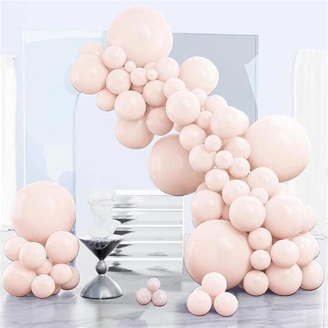 Partywoo Pale Pink Balloons Pcs Pink Balloons Different Sizes Pack