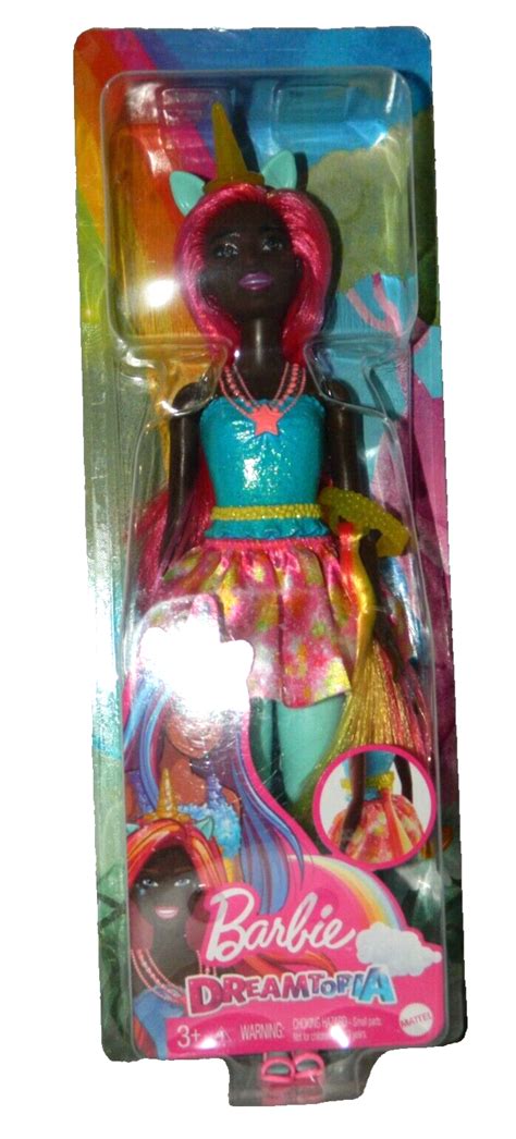 Unicorn Barbie Dreamtopia Unicorn Fairytale Doll Pink And Yellow Hair