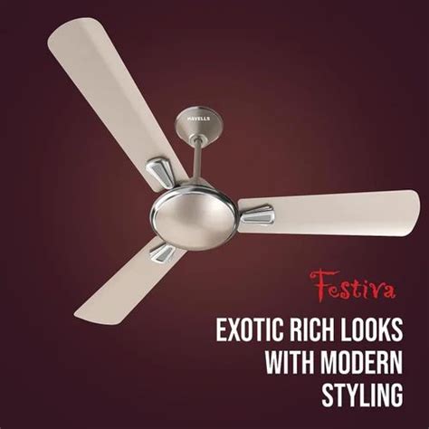 Havells Festiva Gold Mist Wood 1200mm Decorative High Speed Ceiling Fan