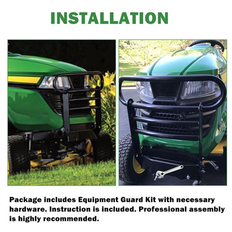 Brush Guard Bumper Kit For John Deere Tractors X300 X500 Lawn Tractors