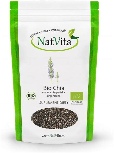 Natvita Chia Bio Nasiona 200g Ceny I Opinie Ceneo Pl