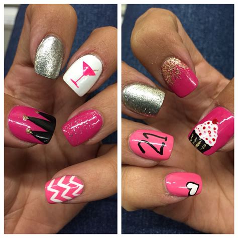 21st Birthday Nail Designs Design Talk