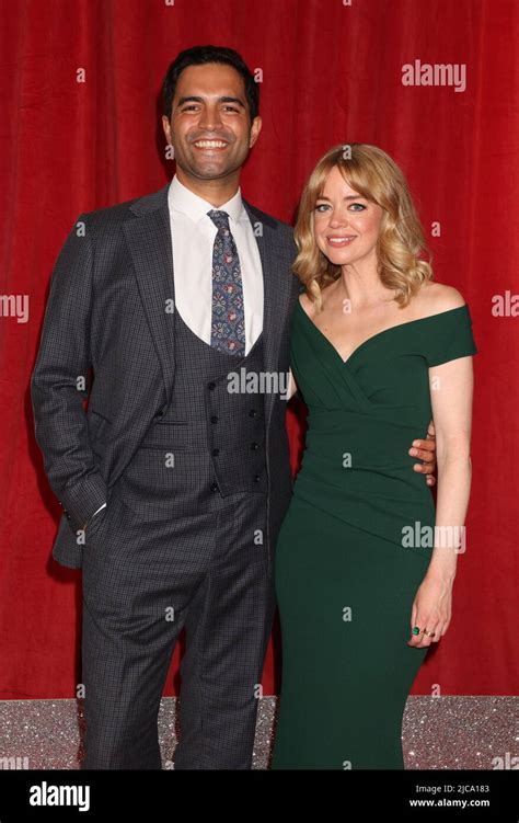 Charlie De Melo and Georgia Taylor attend the British Soap Awards 2022