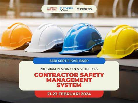 Contractor Safety Management System Indonesia Safety Center