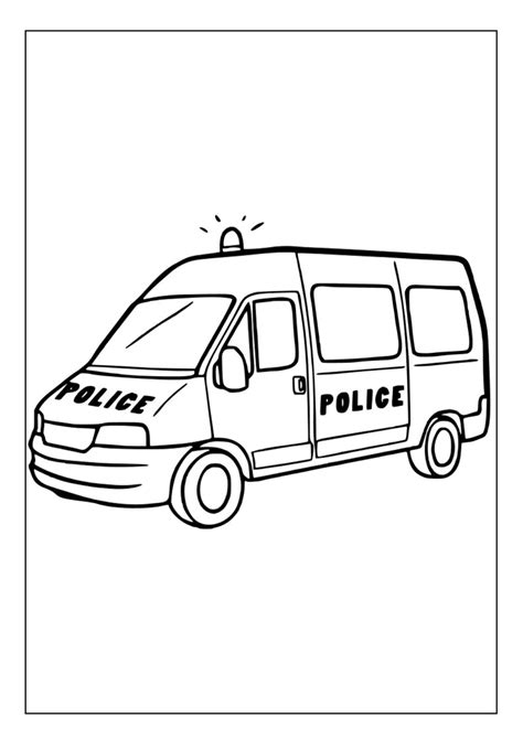 Printable Police Car Coloring Pages for Kids and Adults 30 Pages ...