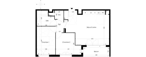 Plan Appartement T3 De 66 51 M² Neuf Résidence « Isatis à Melun