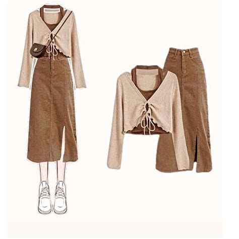 Set 3 món hot trend tỷ tỷ trung hoa áo thun chéo cổ phối áo dài tay khoắc ngoài rút dây chân váy