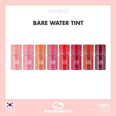 romand romand bare water tint  colors shopee malaysia