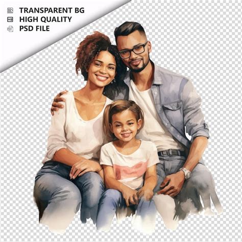 Familia Latina Perezosa Estilo Ultra Realista Fondo Blanco Archivo Psd Premium