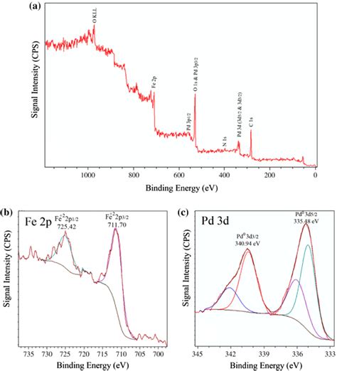 A Full Range Xps Spectrum Of Go Fe3o4 Pamps Pd Nanocomposite B Fe 2p Download Scientific