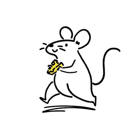 Premium Vector Cute Little Rat With Cheese Rats Cartoon Rat