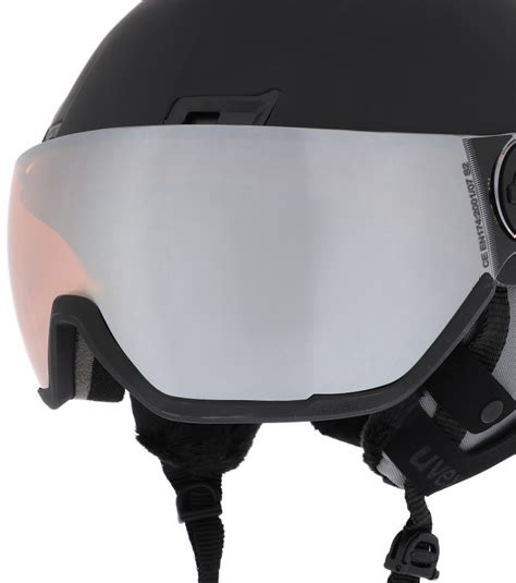 Шлем Uvex hlmt 400 visor style черный матовый цвет купить за 15999