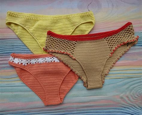 PDF Dateien Pack Häkelanleitung Bikini Classic mit Blumen Etsy de