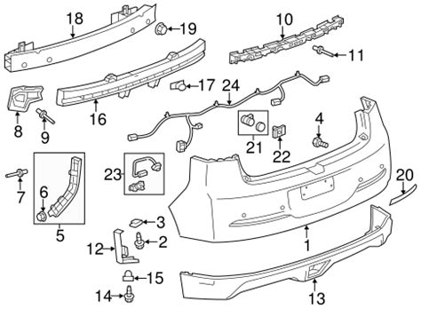 Bumper & Components - Rear for 2013 Chevrolet Volt | GMPartsDirect.com