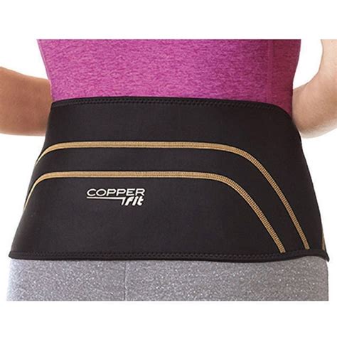 Copper Fit Back Pro Compression Lower Back Support Belt - Tanga